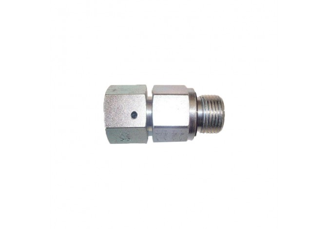 Адаптер гайка-штуцер с 1/4" на 14x1.5 (конус 24°, под трубу)