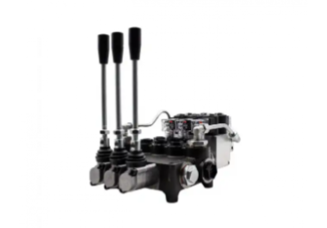 Гідророзподільник EHO3Z80, 24 В, 3-секційний 80 л/хв, Болгарія (З електрогідравлічним керуванням)