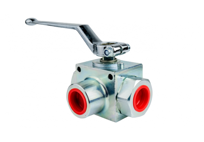 Кран кульовий 3-х ходовий GE3L G3/4 DN20 (Італія)