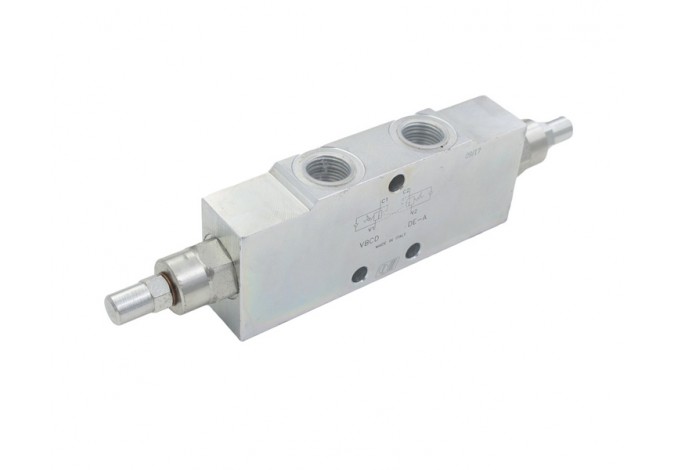 Клапан тормозной двусторонний VBCD 3/8" DE-A CC (контрбаланс) (40 л/мин)