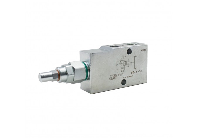 Клапан тормозной односторонний VBCD 1/4“ SE/A (20 л/мин)