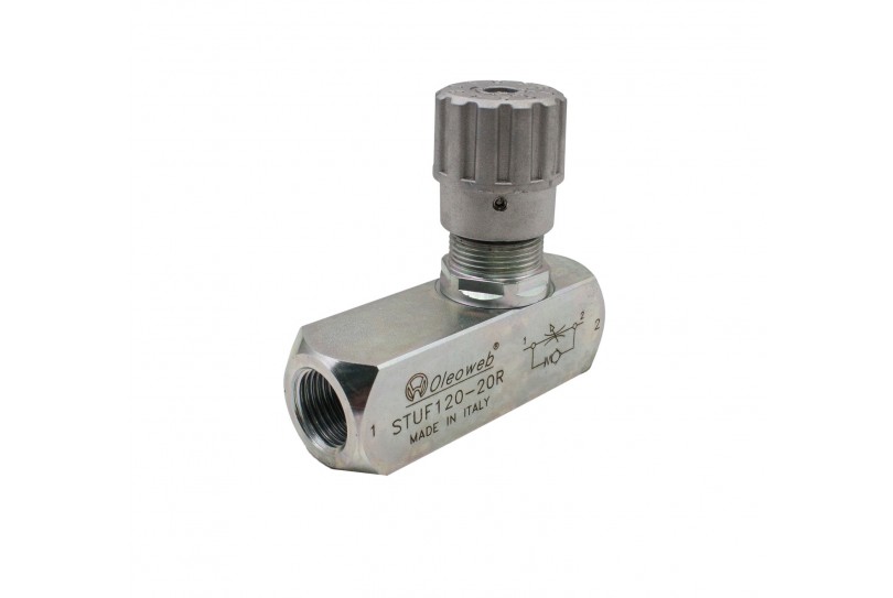 Дроссель с обратным клапаном STUF180 (резьба 1/8")