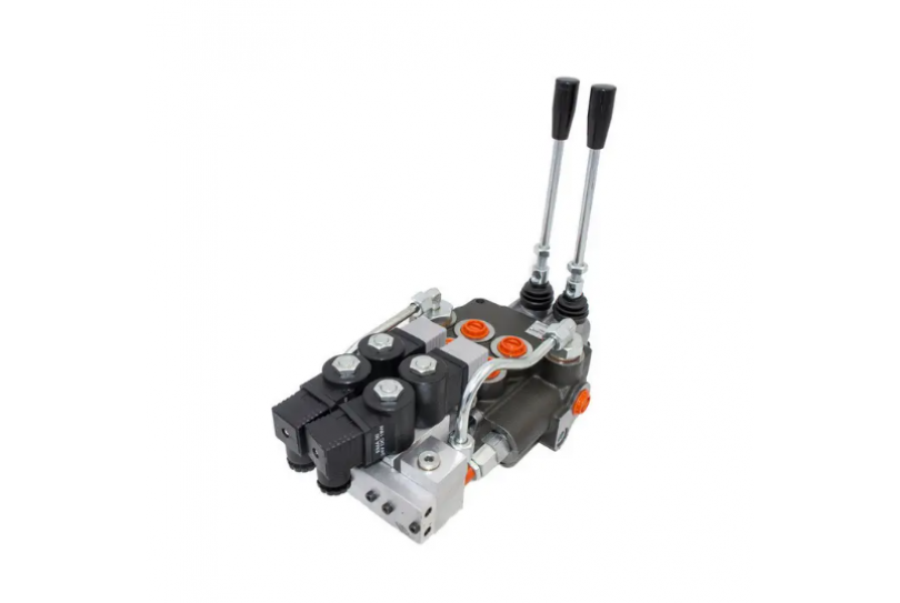 Гідророзподільник 2Z80-VRP 24 вольт, двосекційний 80 л/хв, Болгарія (З електрогідравлічним керуванням) Гідророзподільник 2Z80-VRP 24 вольт, двосекційний 80 л/хв, Болгарія (З електрогідравлічним керуванням)