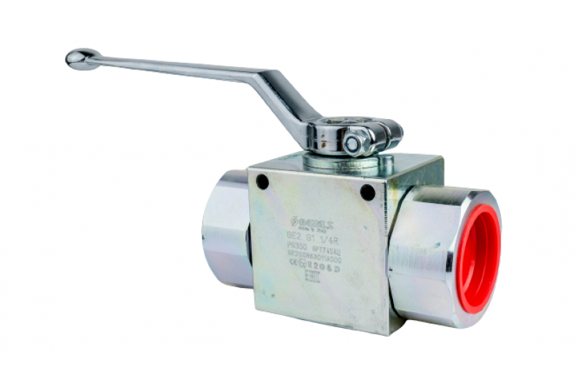 Кран шаровый 2-х ходовой GE2 G1 1/2 R DN25 (Италия)