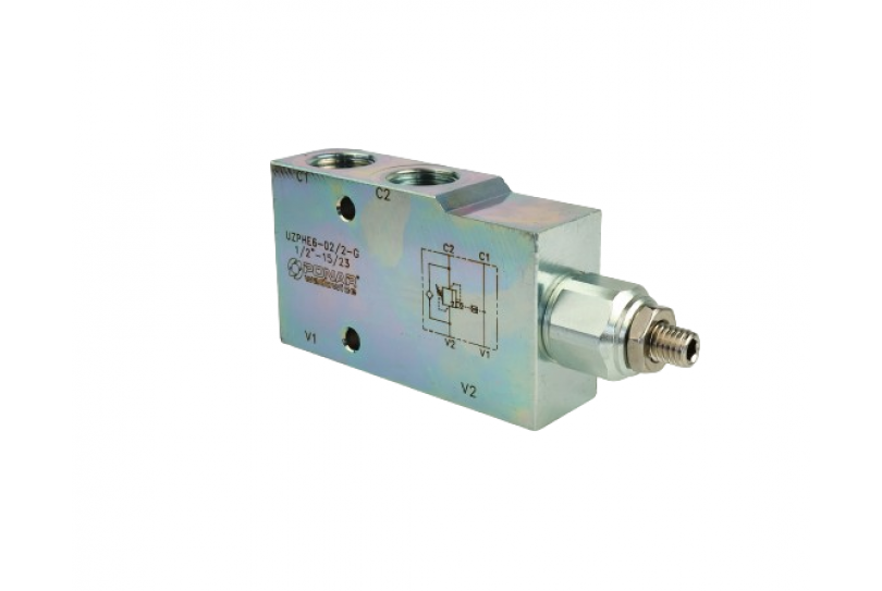 Overcenter - гальмівний (контрбаланс) клапан UZPHE6-02-2G (60 л/хв)