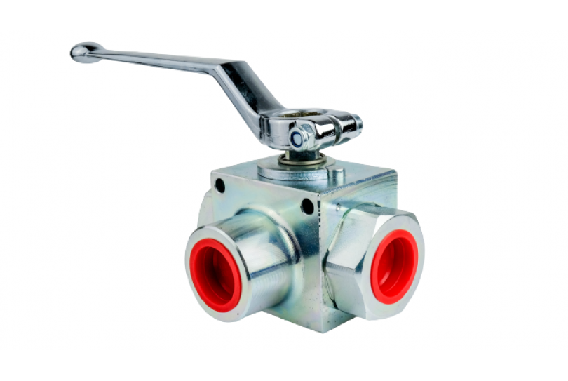 Кран шаровый 3-х ходовой GE3L G3/4 DN20 (Италия)